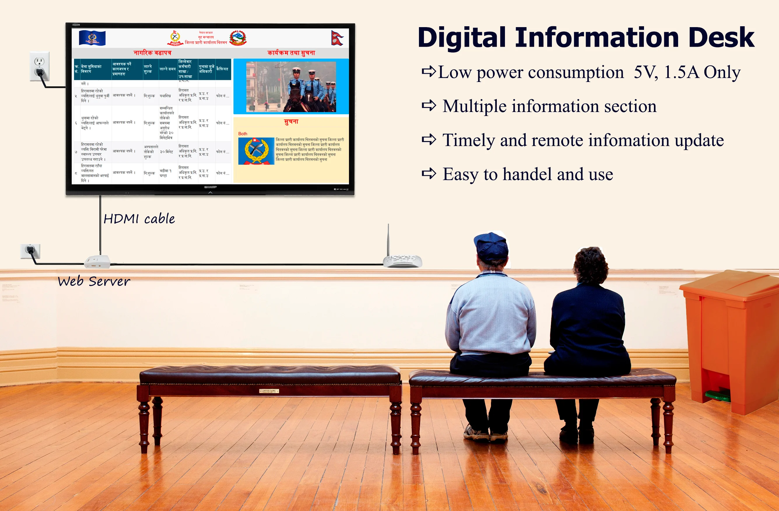 Digital Information Desk